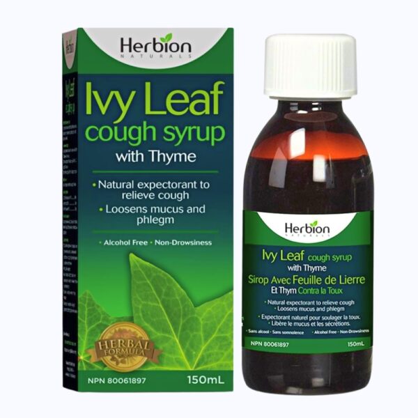 Herbion Ivy Leaf Cough Syrup with Thyme 150mL Pharma Clover