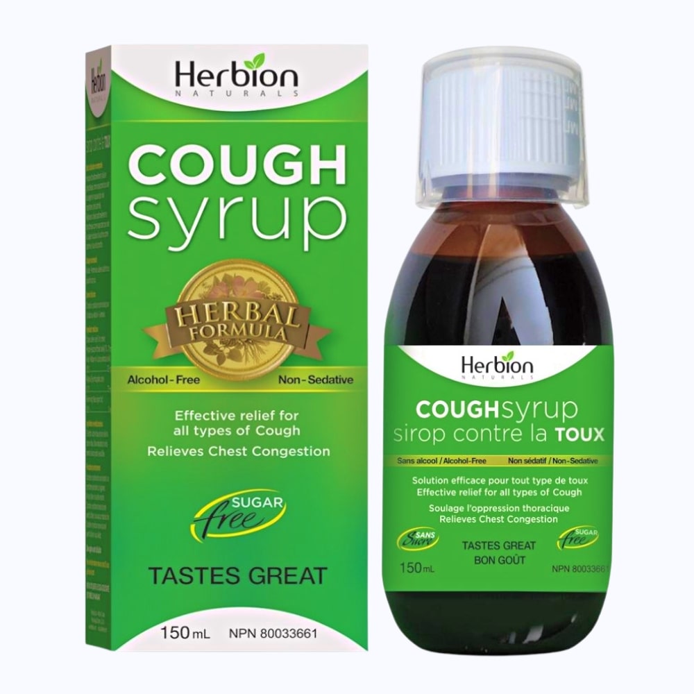 Herbion SugarFree All Natural Cough Syrup 150mL Pharma Clover