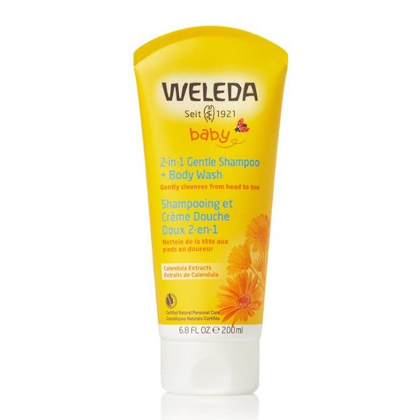 Weleda Baby 2 in 1 Gentle Shampoo & Body Wash Calendula 200mL
