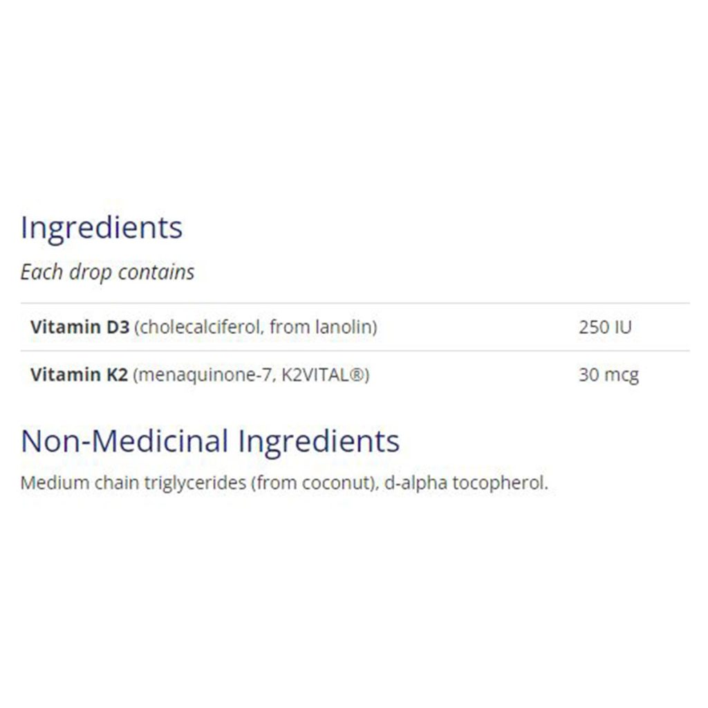 CanPrev Vitamin D3 & K2+MCT Drops 15mL Pharma Clover